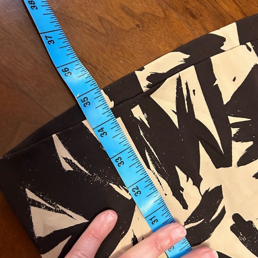 Diane Von Furstenburg women's brown palm floral print 95% silk blend dress‎ size - Picture 5 of 6